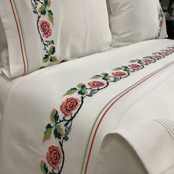 Kaneviçe İşlemeli Pamuklu Pike Takımı - 6 Parça