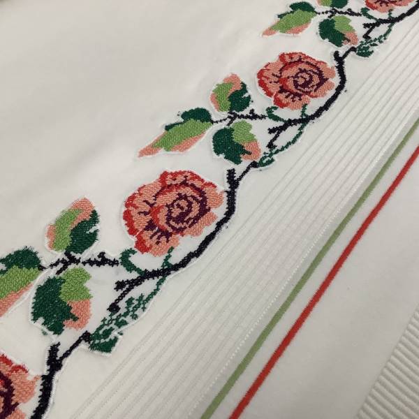 Kaneviçe İşlemeli Pamuklu Pike Takımı - 6 Parça