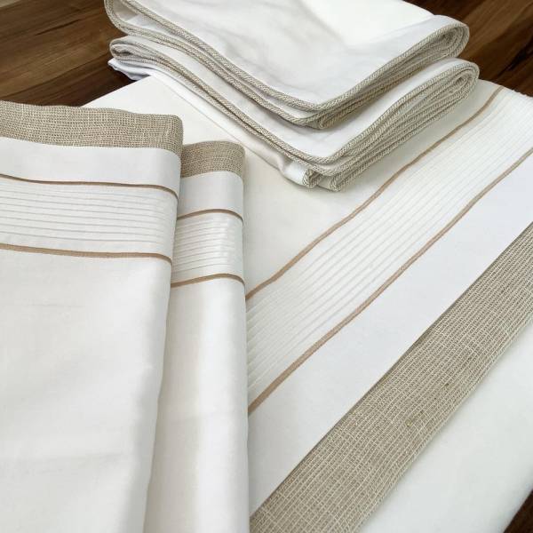 Gold Sim Keten Patlı Nevresim Takımı -6 Parca