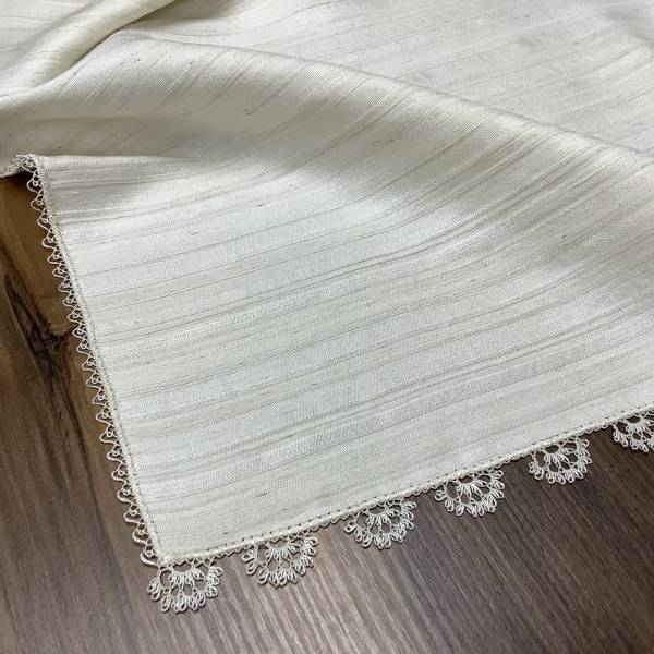 İĞNE OYALI İPEK KUMAŞTAN RUNNER -70*190 CM