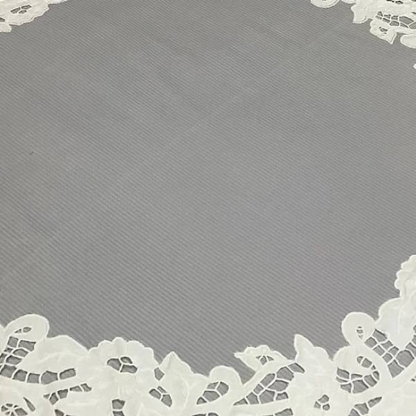 Beyaz İş Dantelli Pike Takımı - 6 Parça